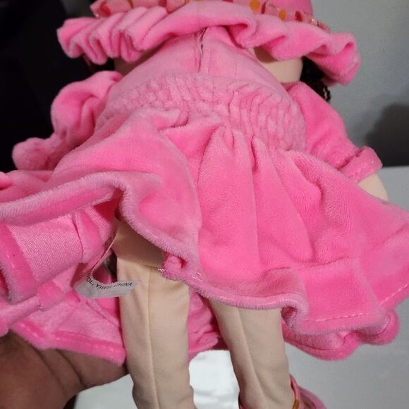 Girls Cute Pretty Pink Rag Doll Stuffed Animal Plush Toy - Picture 10 of 11